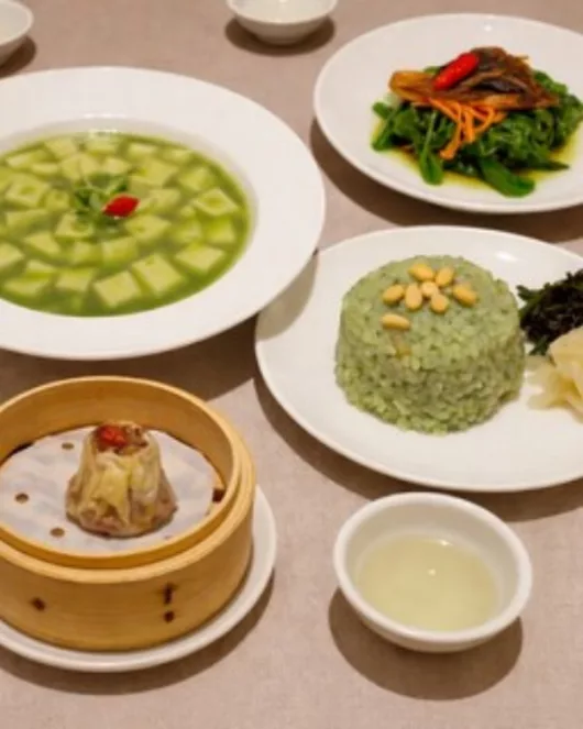 东方素食绿麻婆豆腐午餐套餐